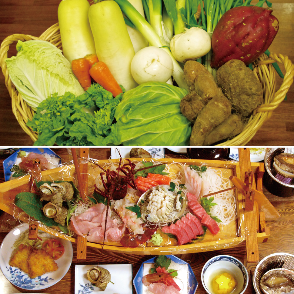 伊豆の豊かな自然に育まれた恵みの食材